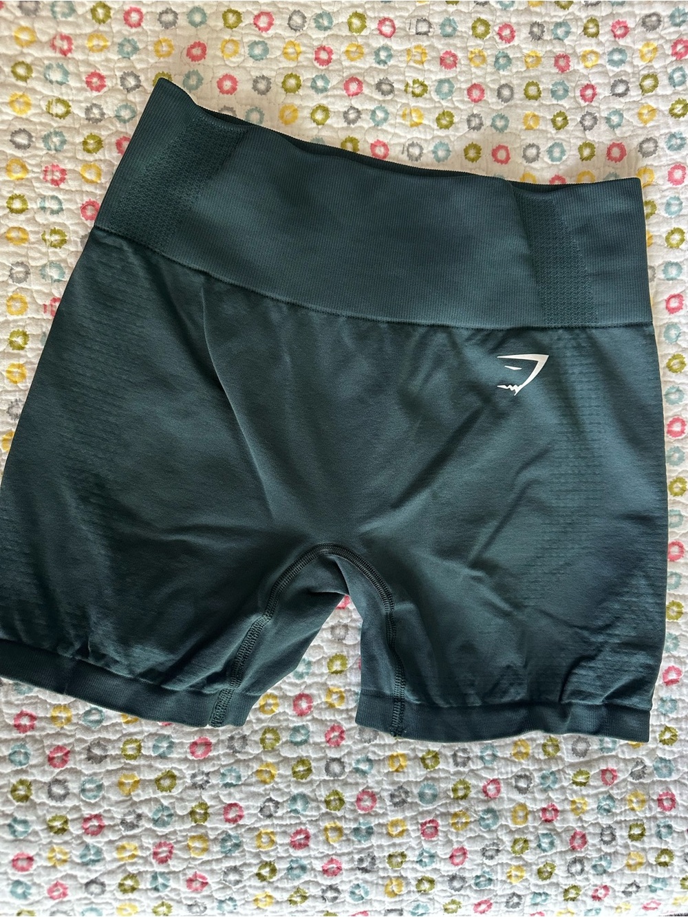 Gymshark Dark Teal High-Rise Seamless Bike Shorts
